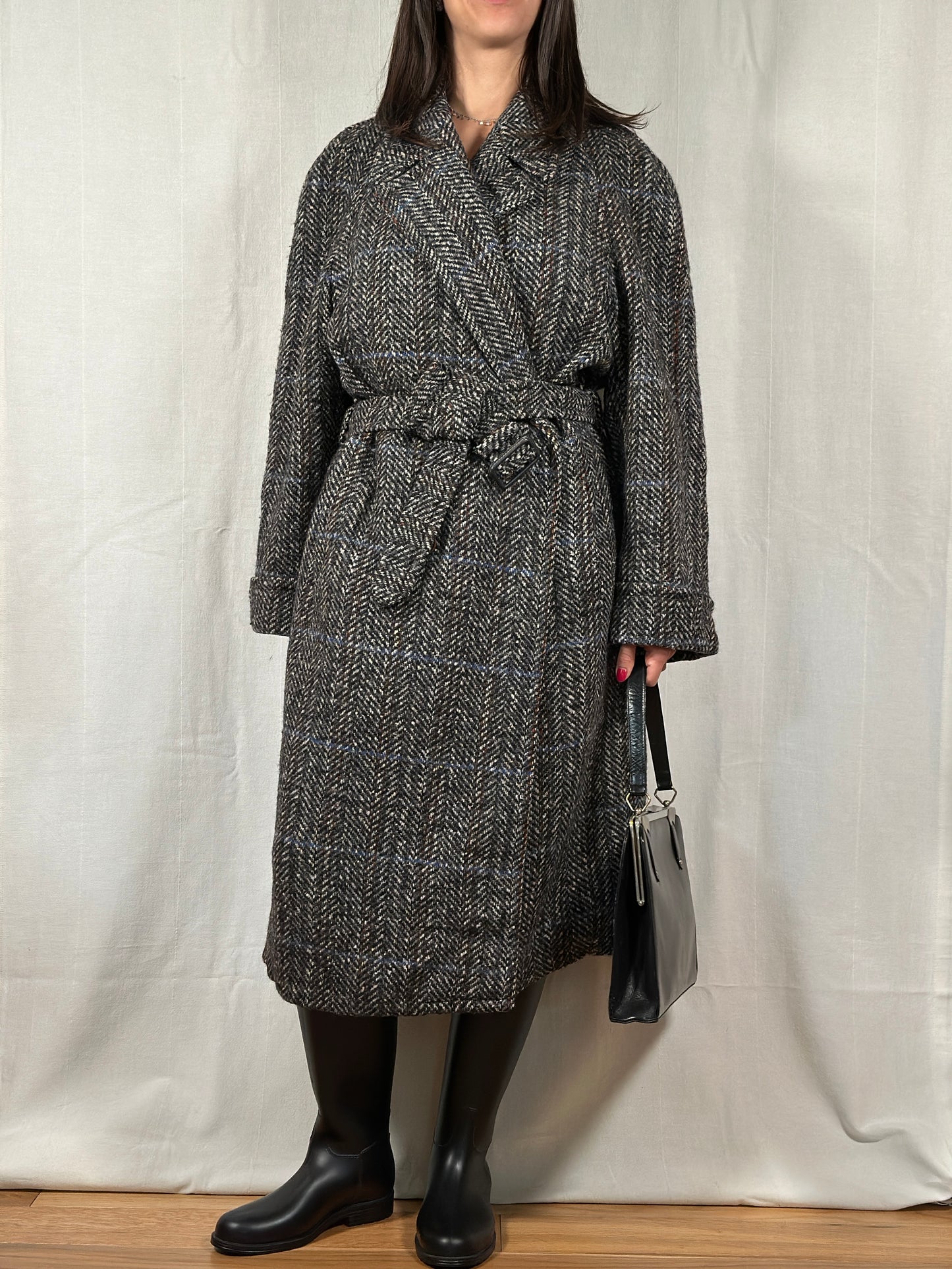 Cappotto Corneliani Vintage Anni ‘80 in Lana Spigata