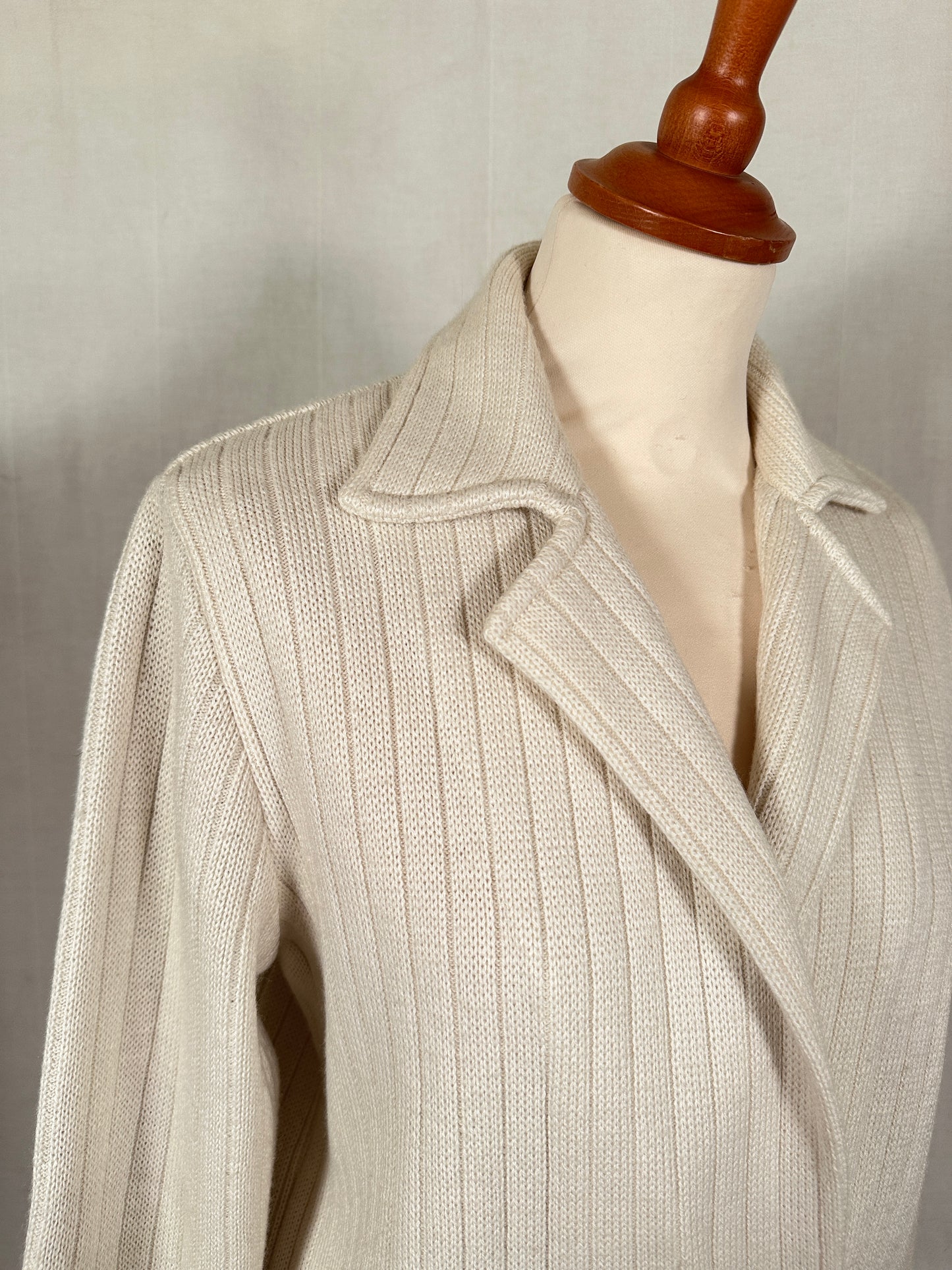 Cardigan Anni ‘80 in Misto Lana Panna