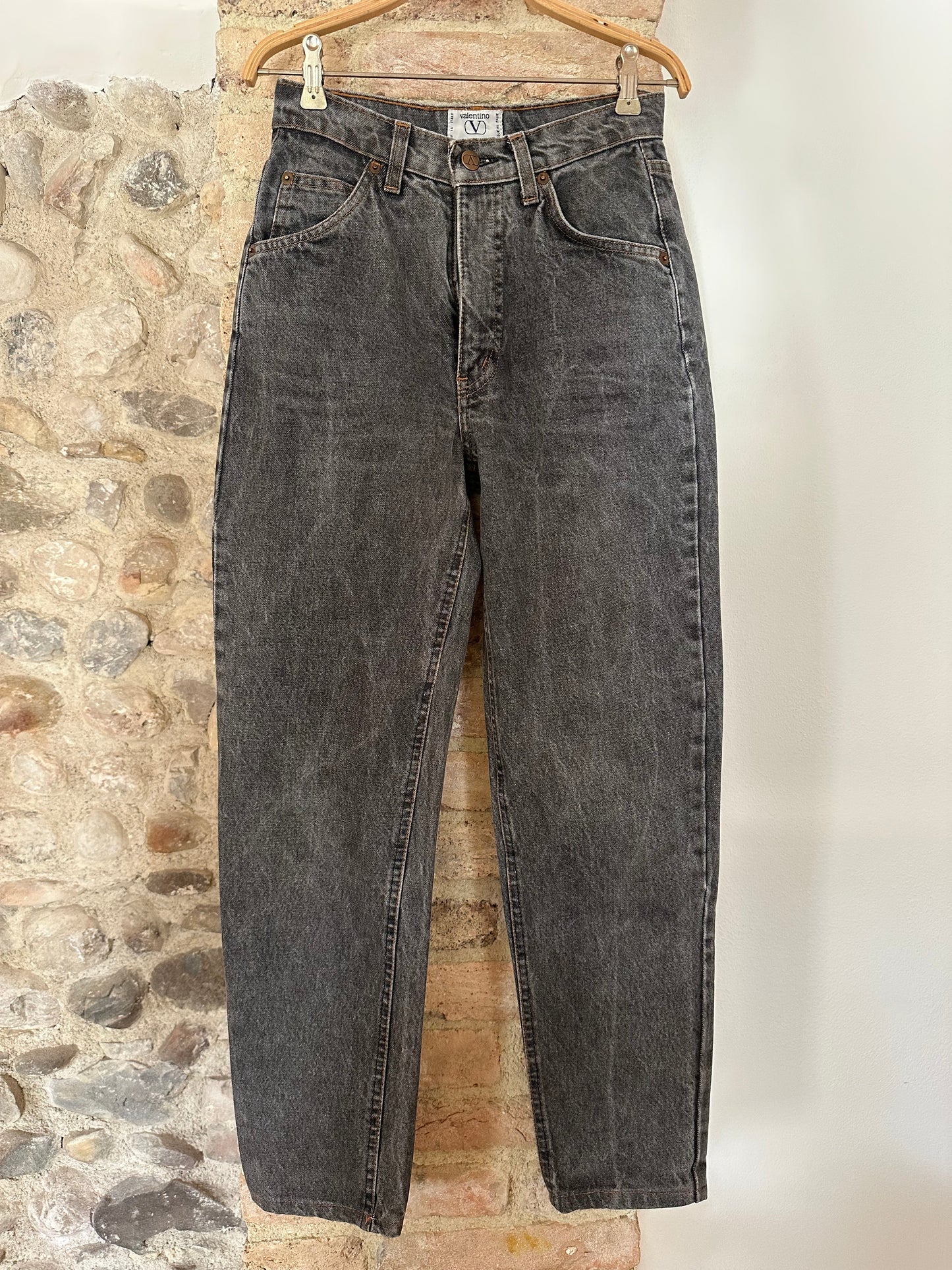 Jeans Valentino Vintage Anni ‘80 Grigi Tg.36/38
