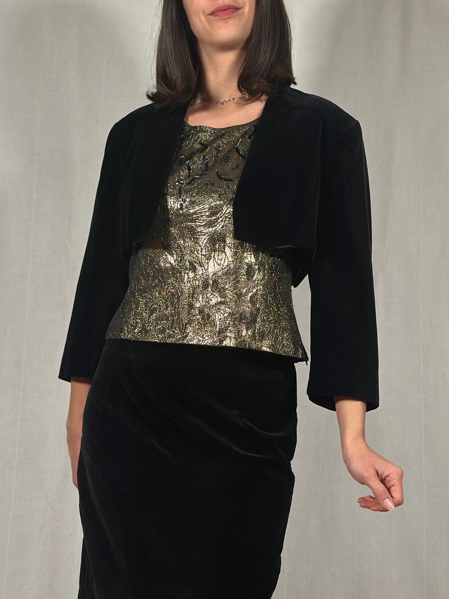 Coprispalle Sportmax in Velluto Nero