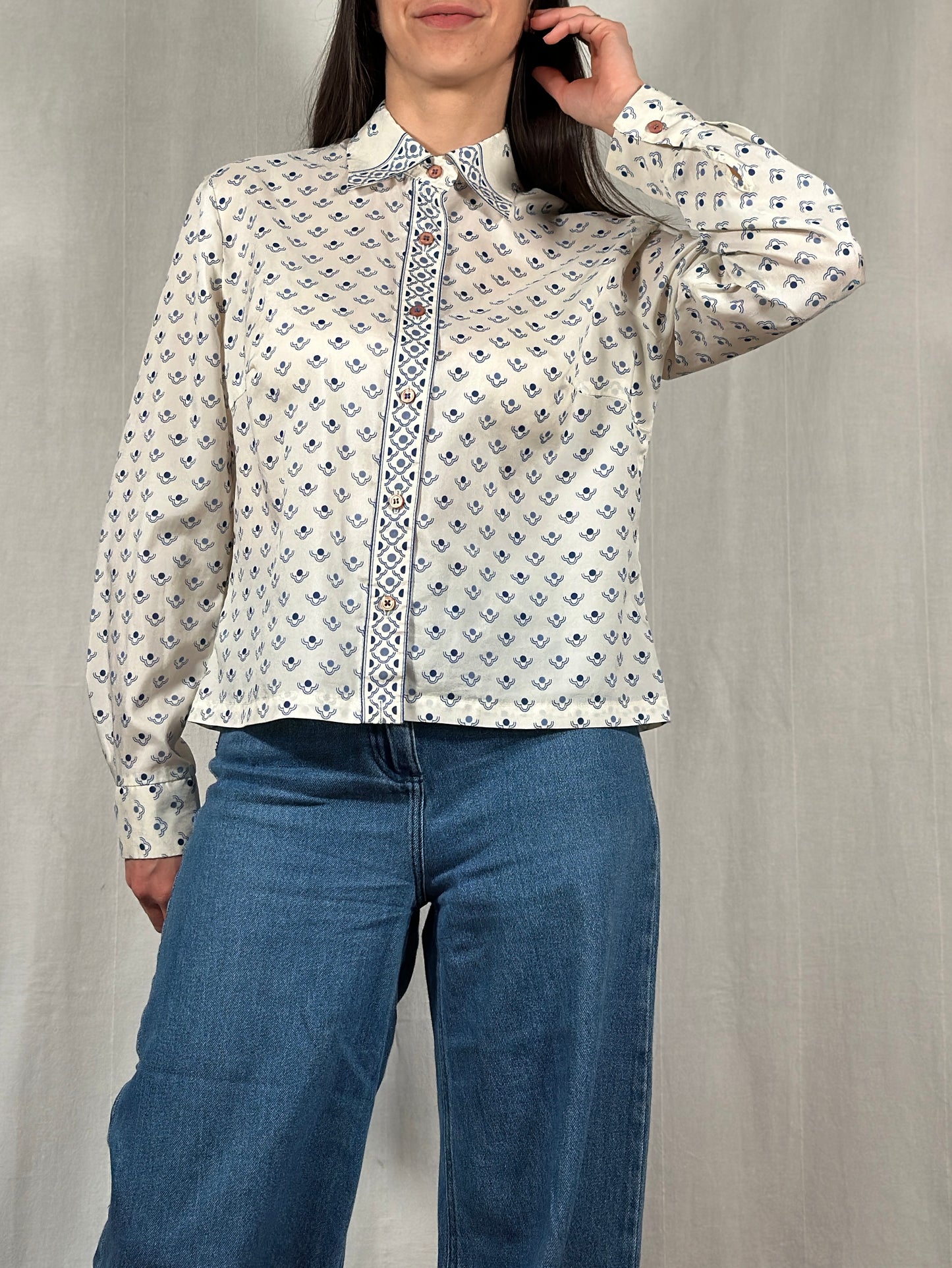 Camicia Vintage Anni ‘70 Panna