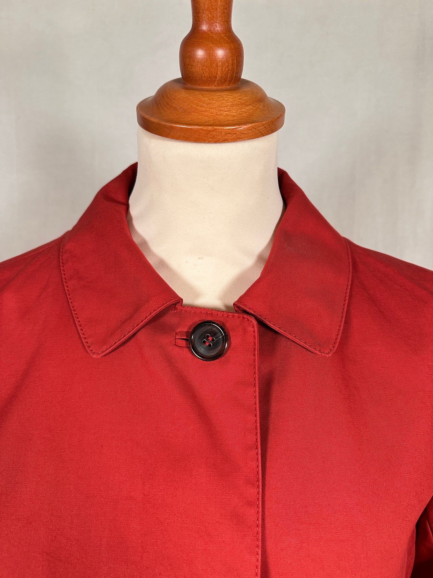 Impermeabile ‘S Max Mara in Cotone Rosso Mattone