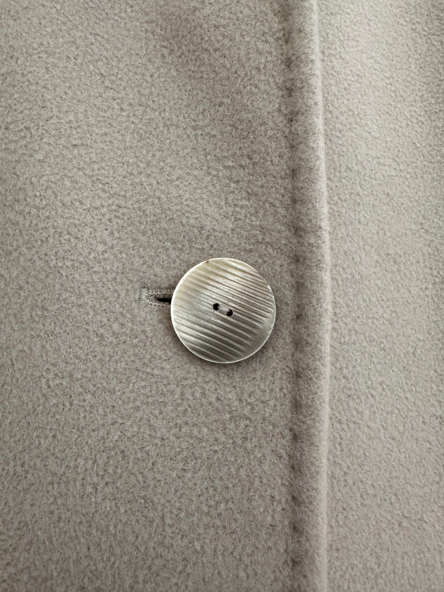 Cappotto Delia Ferrari in Lana Greige