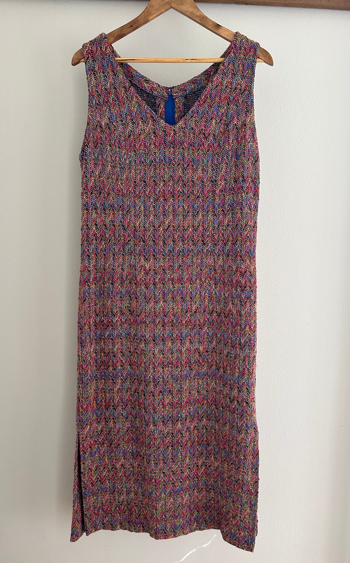 Abito Lungo Multicolore Sartoriale Anni ‘90 Tg.44/46