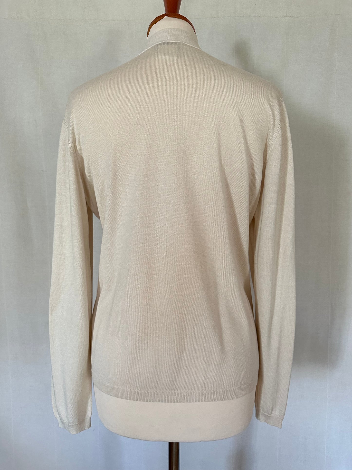 Completo Twinset Canotta e Cardigan in Seta Beige Tg.44/46