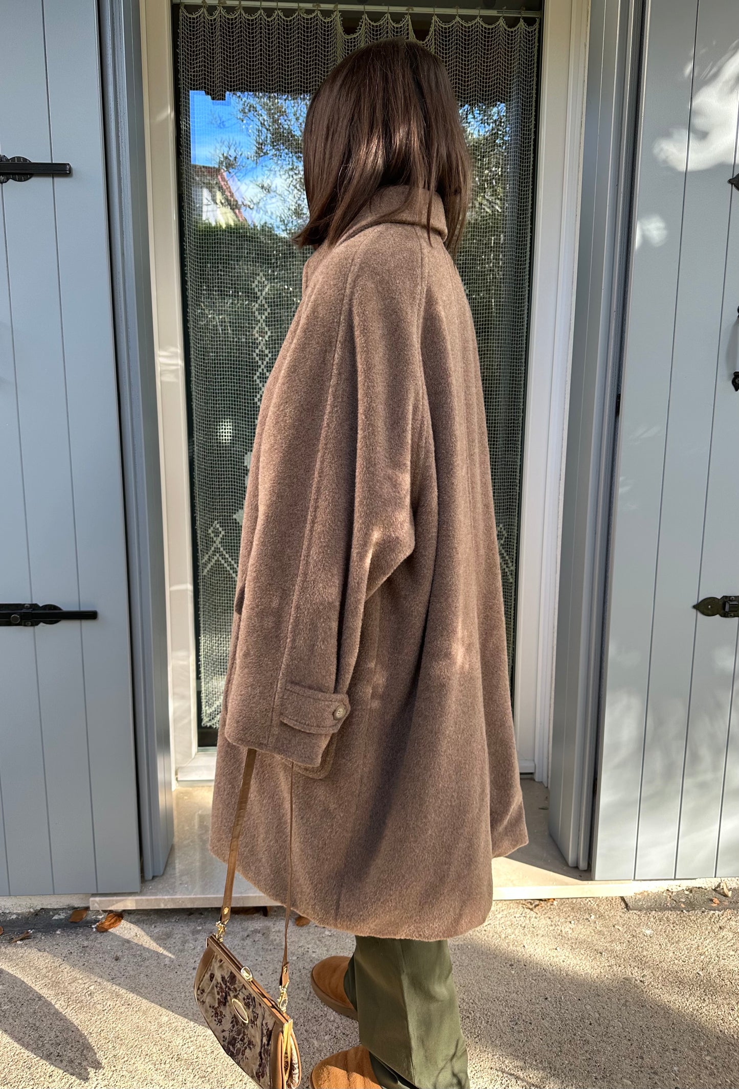 Cappotto Weekend by Max Mara Vintage Anni ‘90 Marrone Mocha Tg. Da 44 a 54