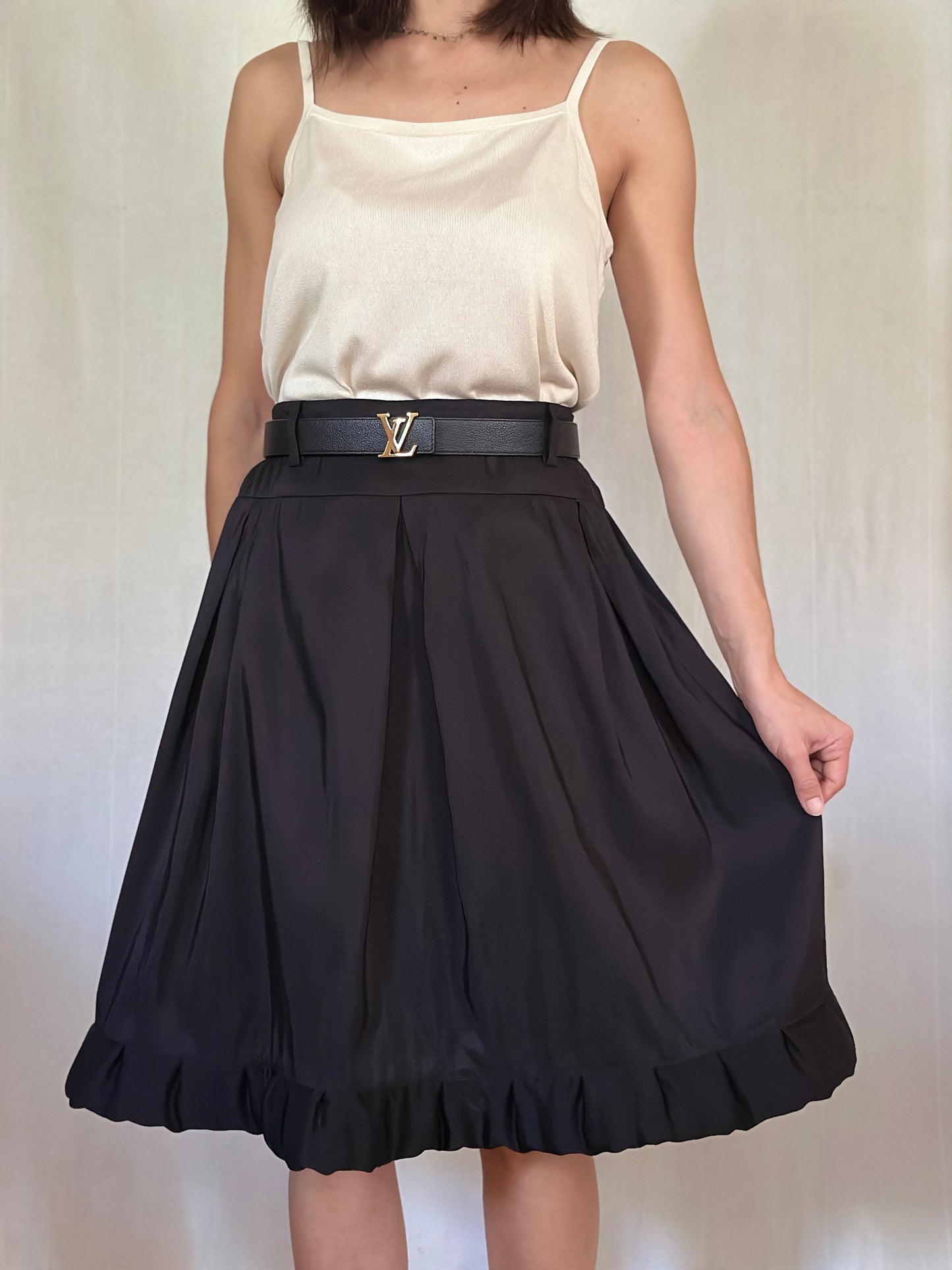 Gonna Lanvin Hiver 2006 in Seta Nera Tg.42