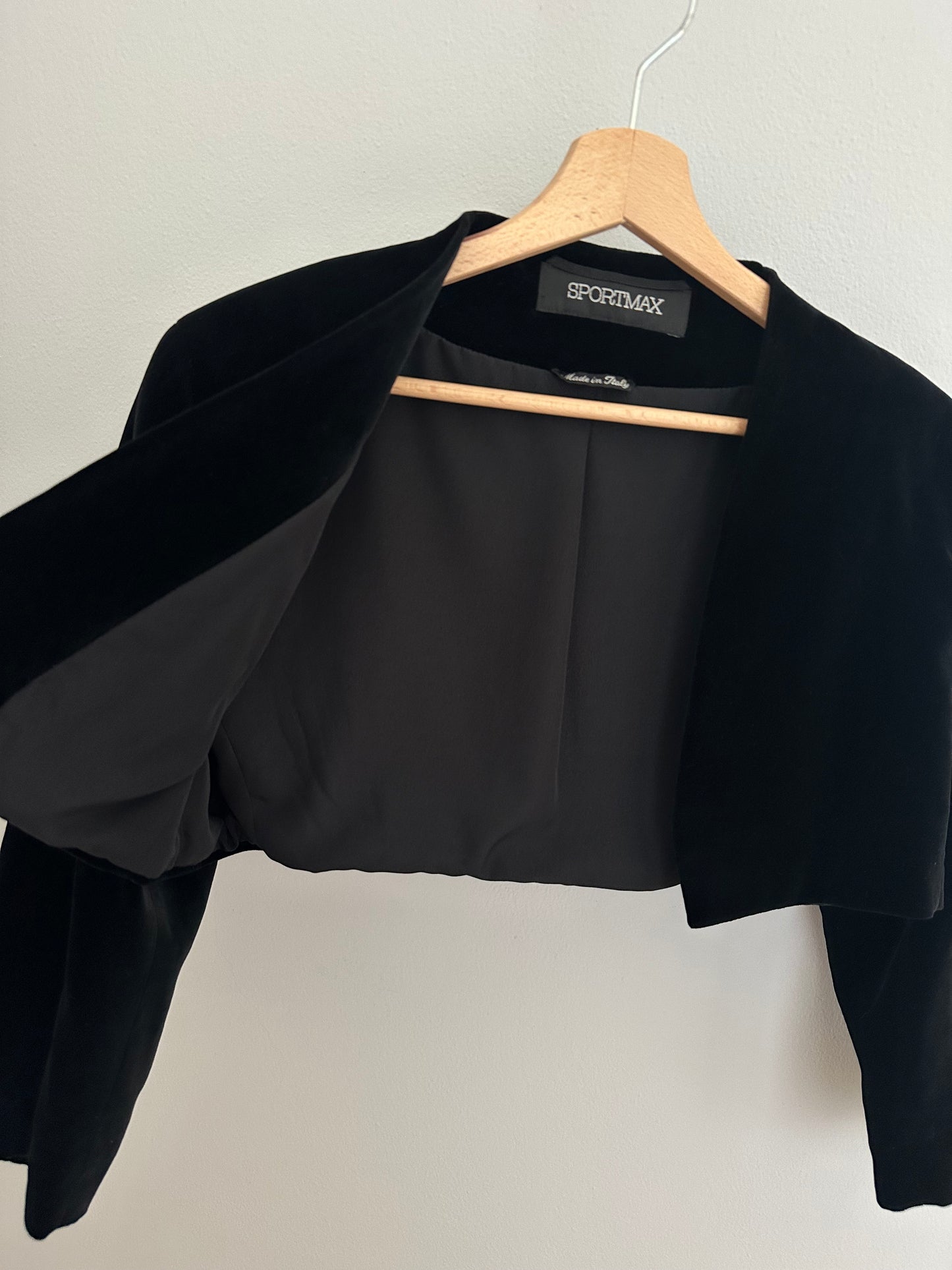 Coprispalle Sportmax in Velluto Nero