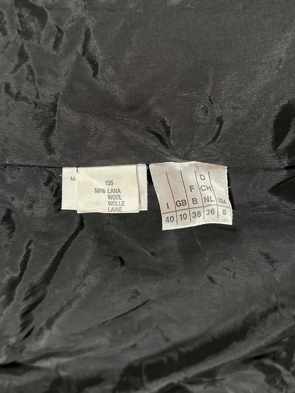 Giacca Anni ‘90 Pianoforte MaxMara Lana e Seta a Fiori