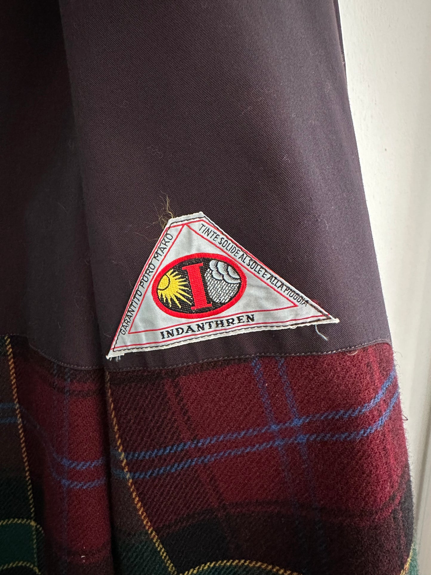 Impermeabile Vintage Salco Viola anni ‘70 Tg.48/50