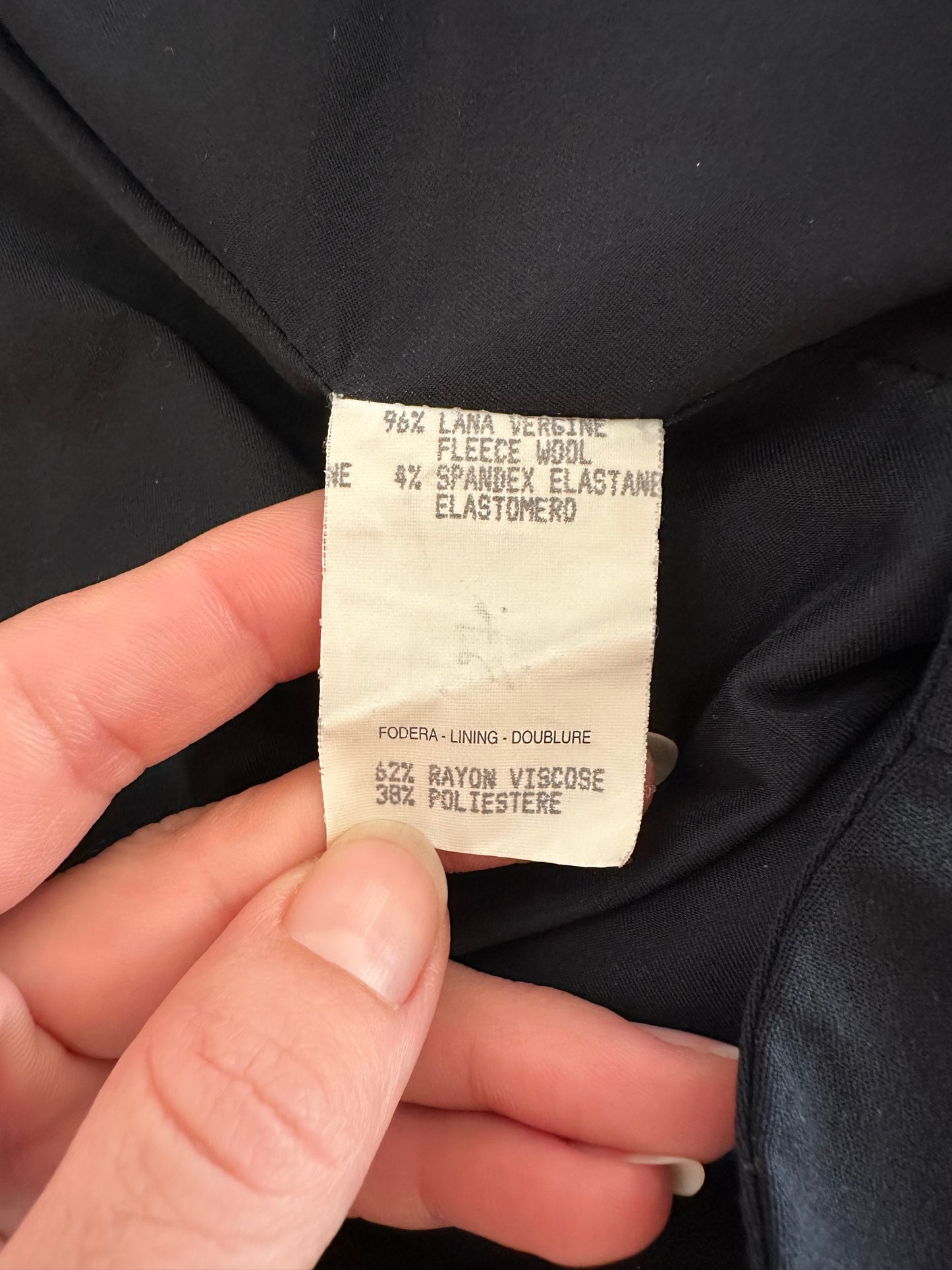 Gonna Gucci Vintage Anni ‘90 in Lana Blu Tg.40/42