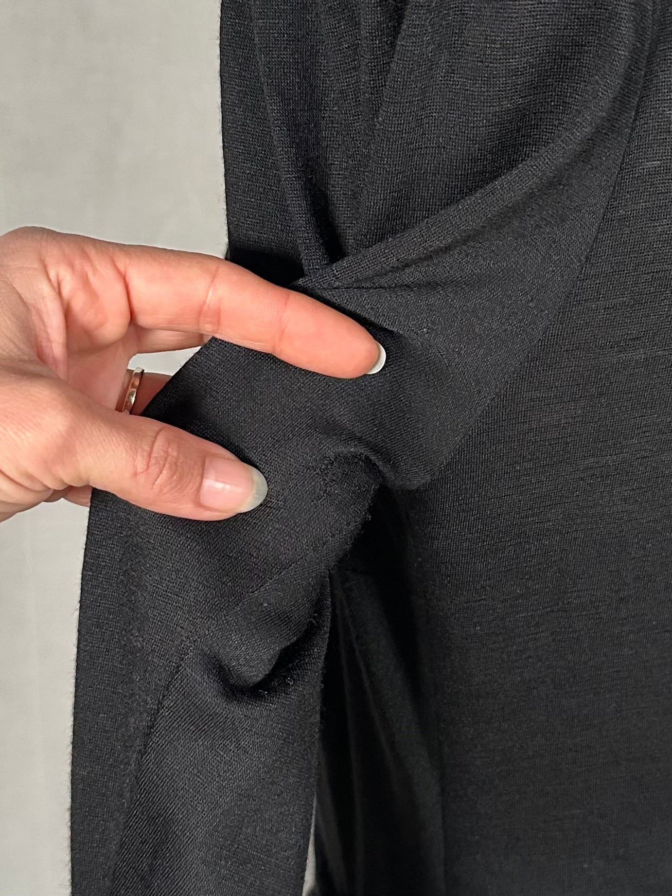 Abito Luisa Spagnoli Vintage Anni ‘80 in Lana Nero