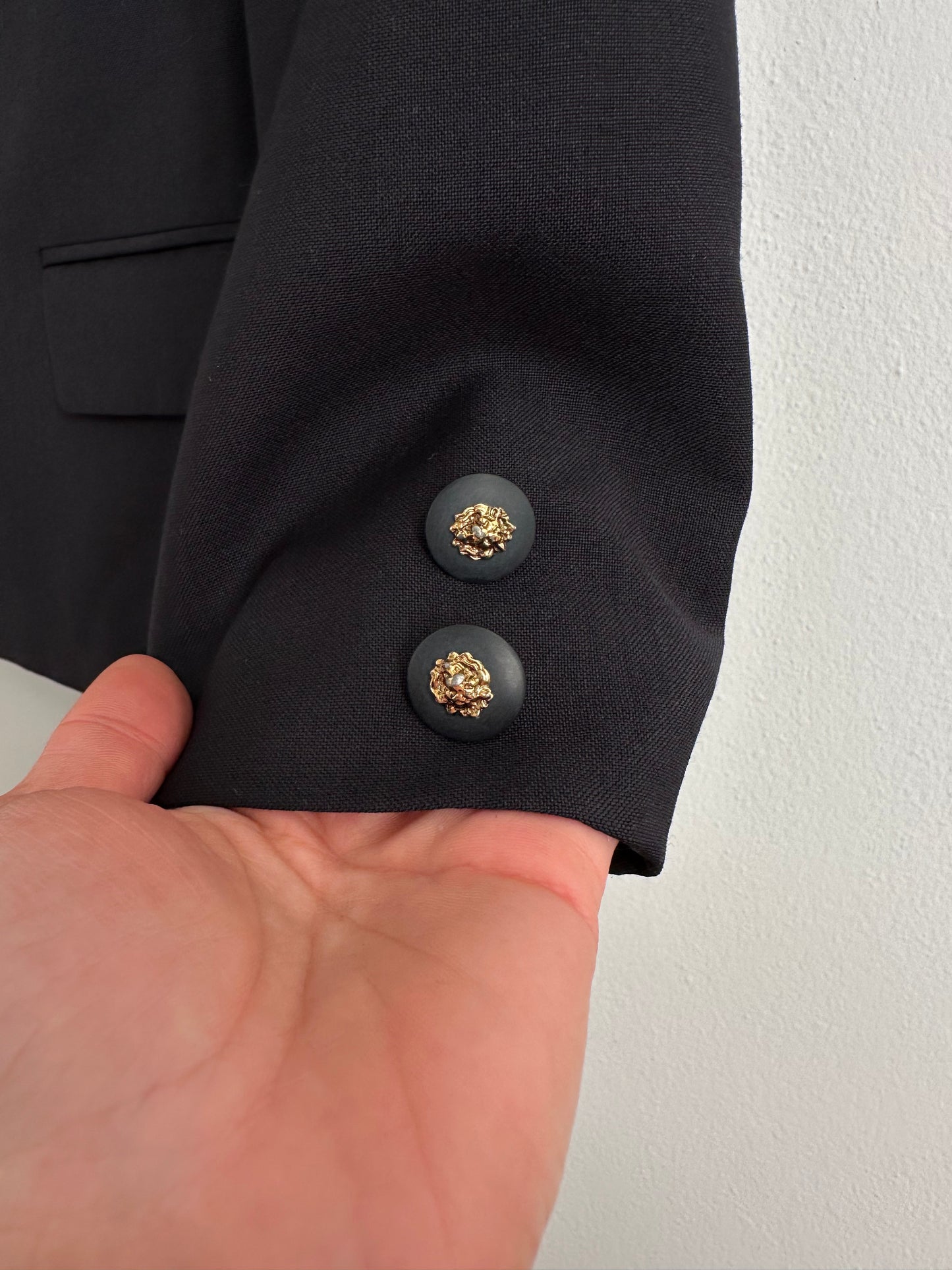 Blazer Vintage Anni ‘80 in Lana Blu