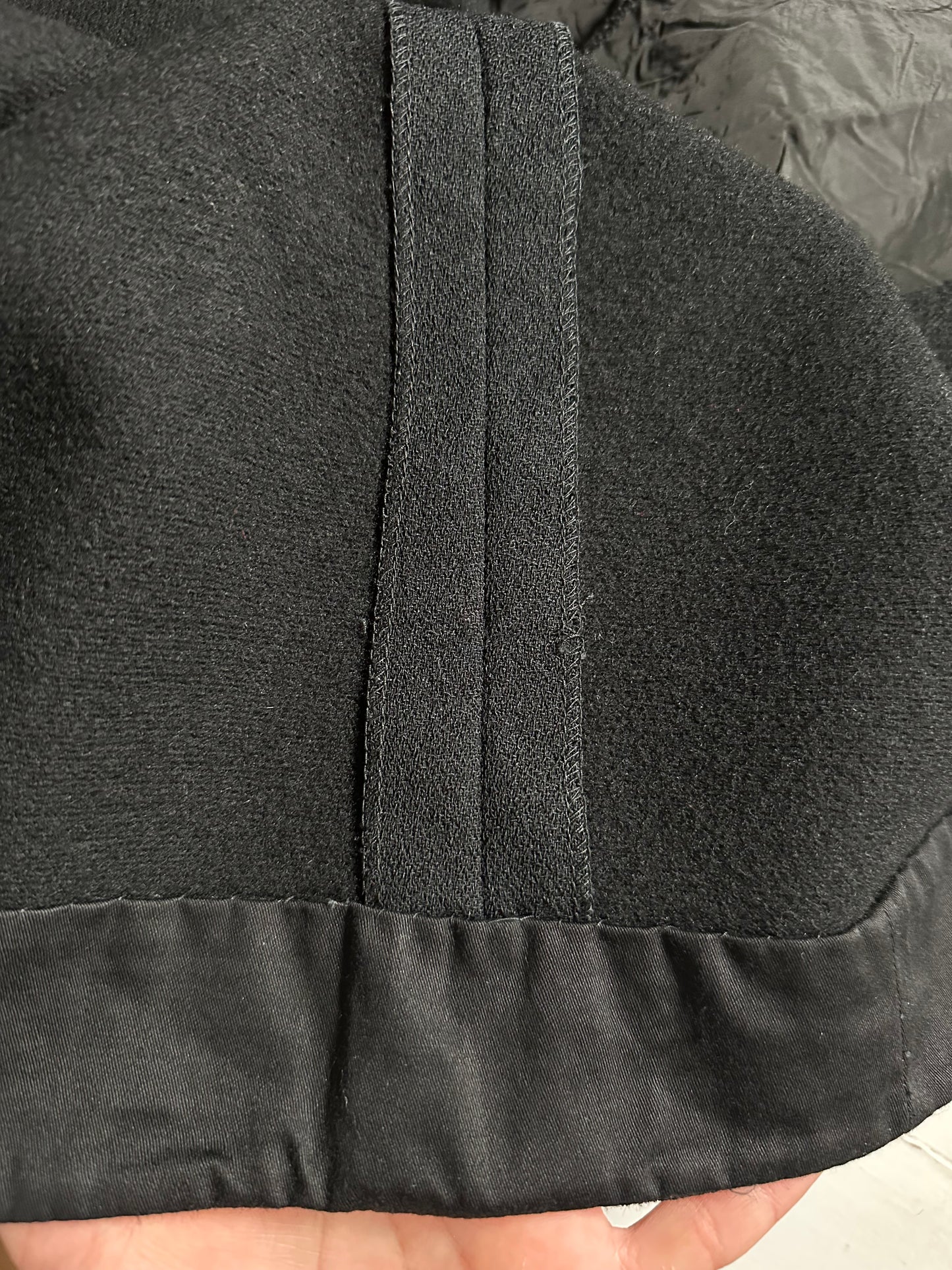 Abito Vintage Anni ‘60 Sartoriale in Lana Nero