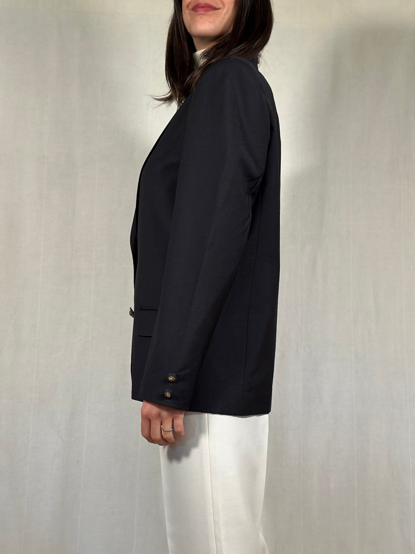 Blazer Vintage Anni ‘80 in Lana Blu