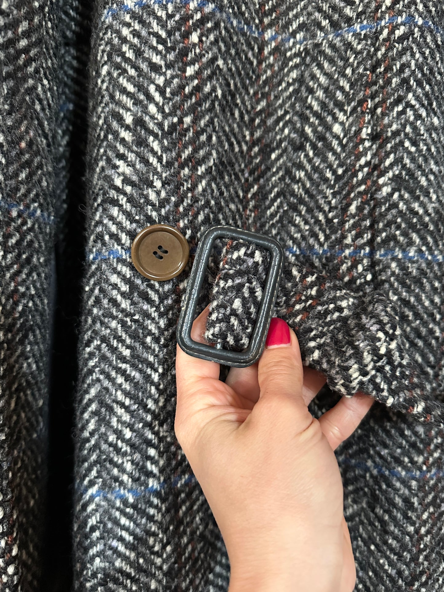 Cappotto Corneliani Vintage Anni ‘80 in Lana Spigata