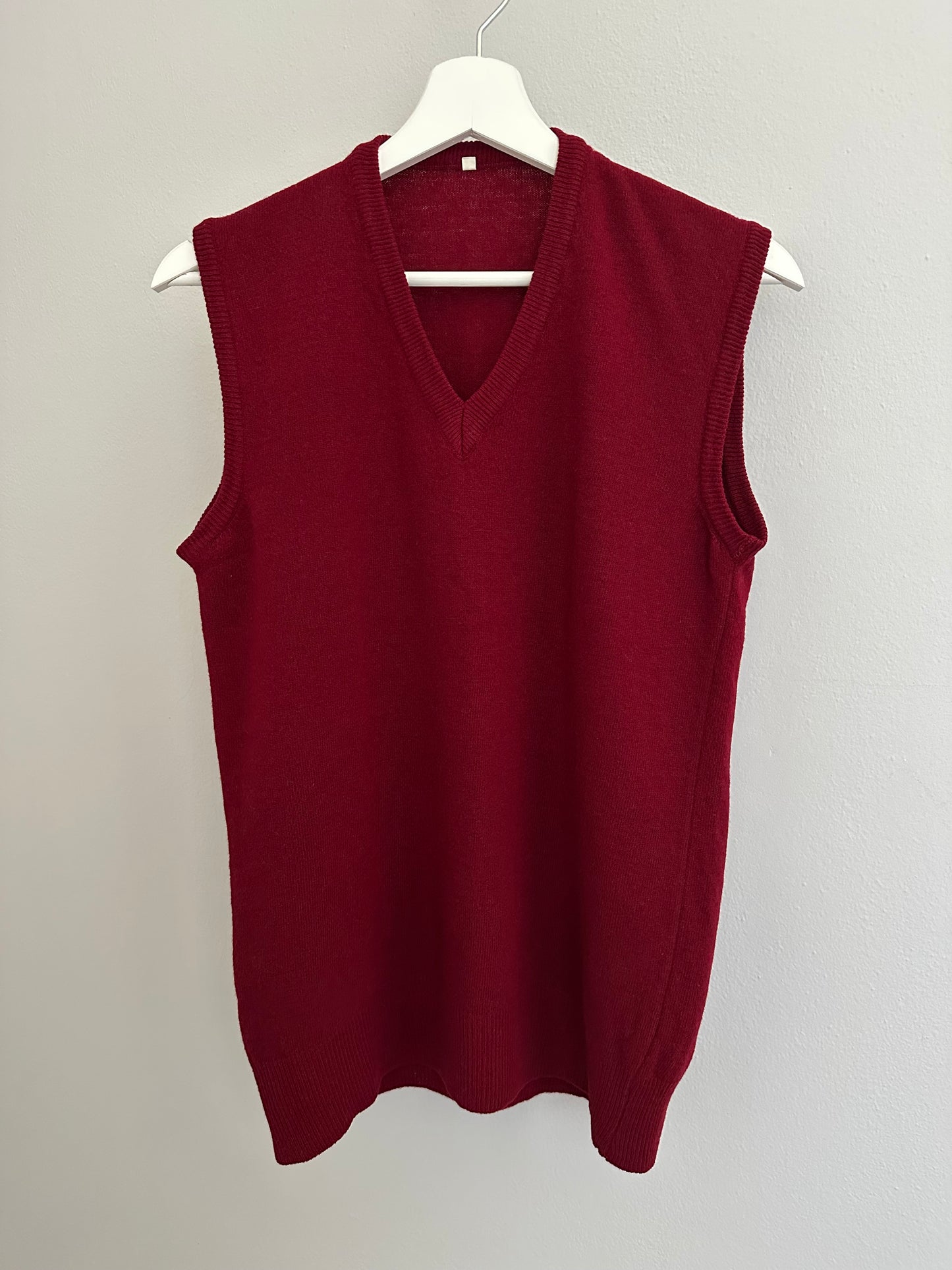 Gilet Anni ‘80/‘90 in Lana Bordeaux Tg.40/42/44