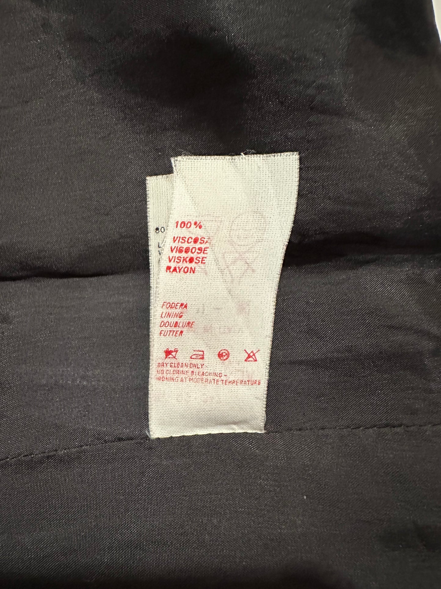 Gonna Anni ‘80 in Lana Grigia con Brillantinin