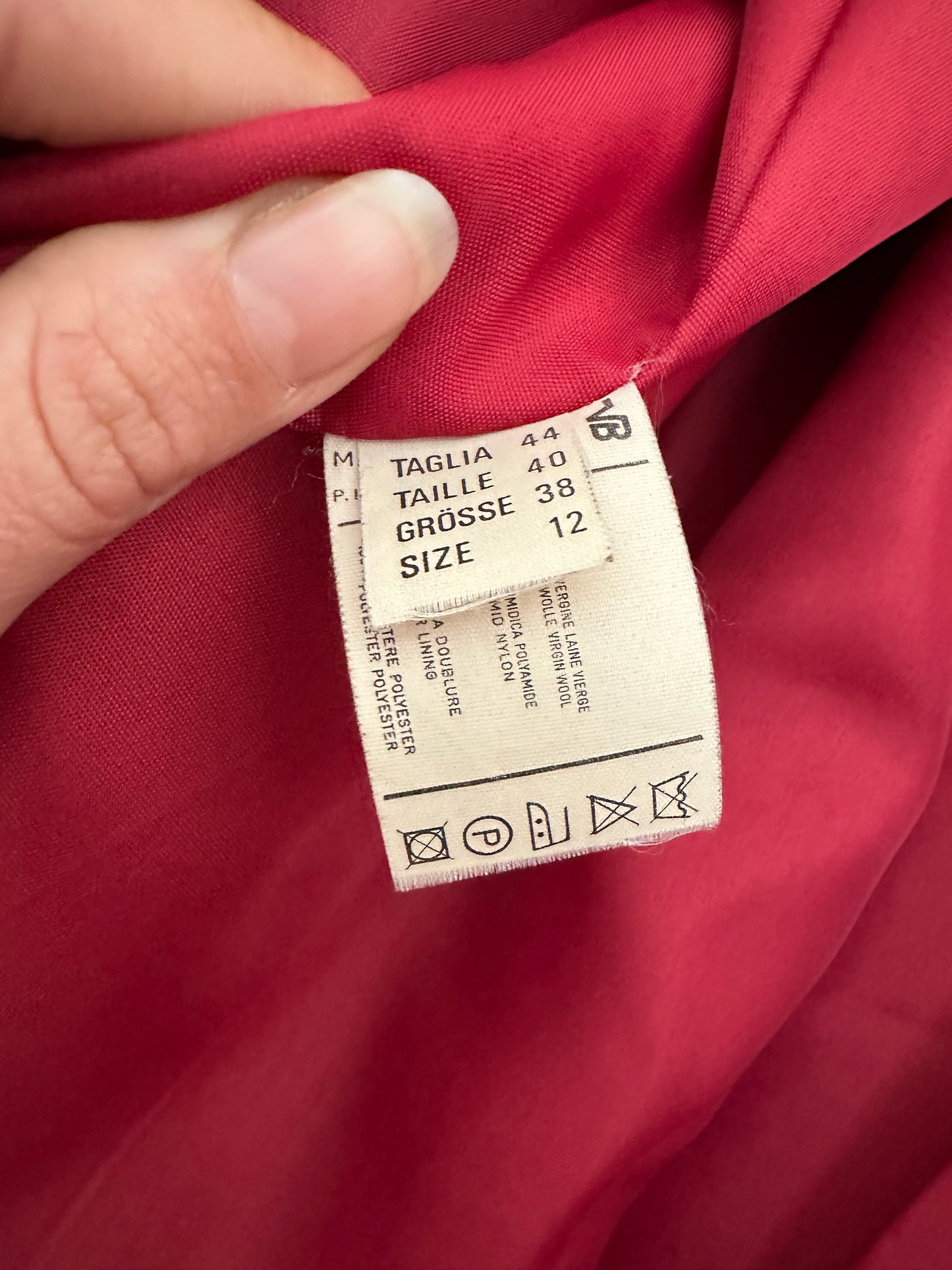 Cappotto Lungo Vintage Anni ‘80 in Misto Lana Rosso