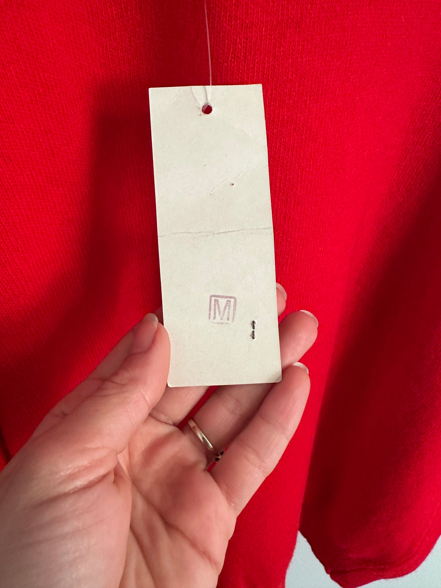 Lupetto Vintage Nuovo in Lana Rosso