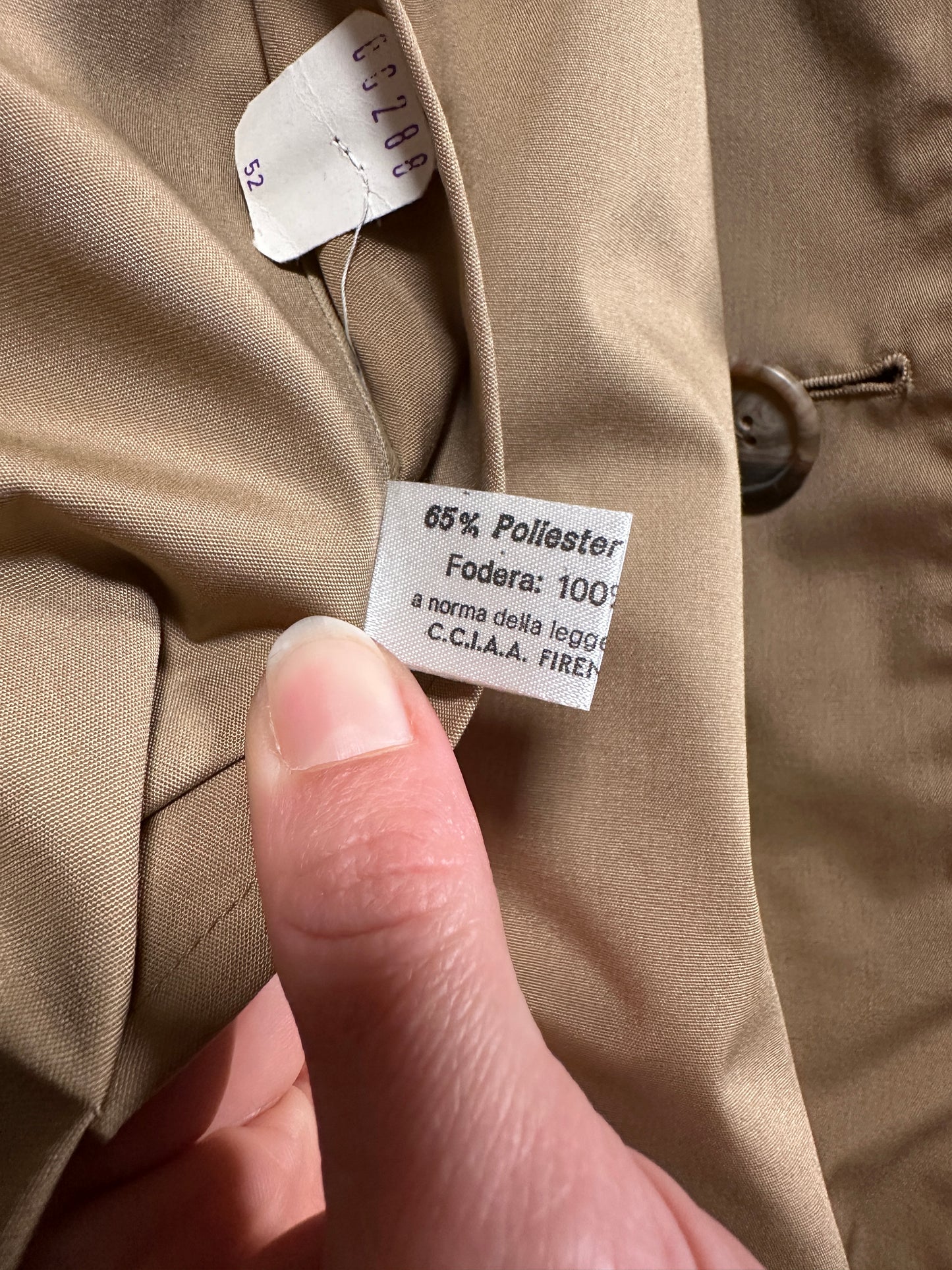 Trench Double-face Salvadori Nuovo Vintage Fine Anni ‘70