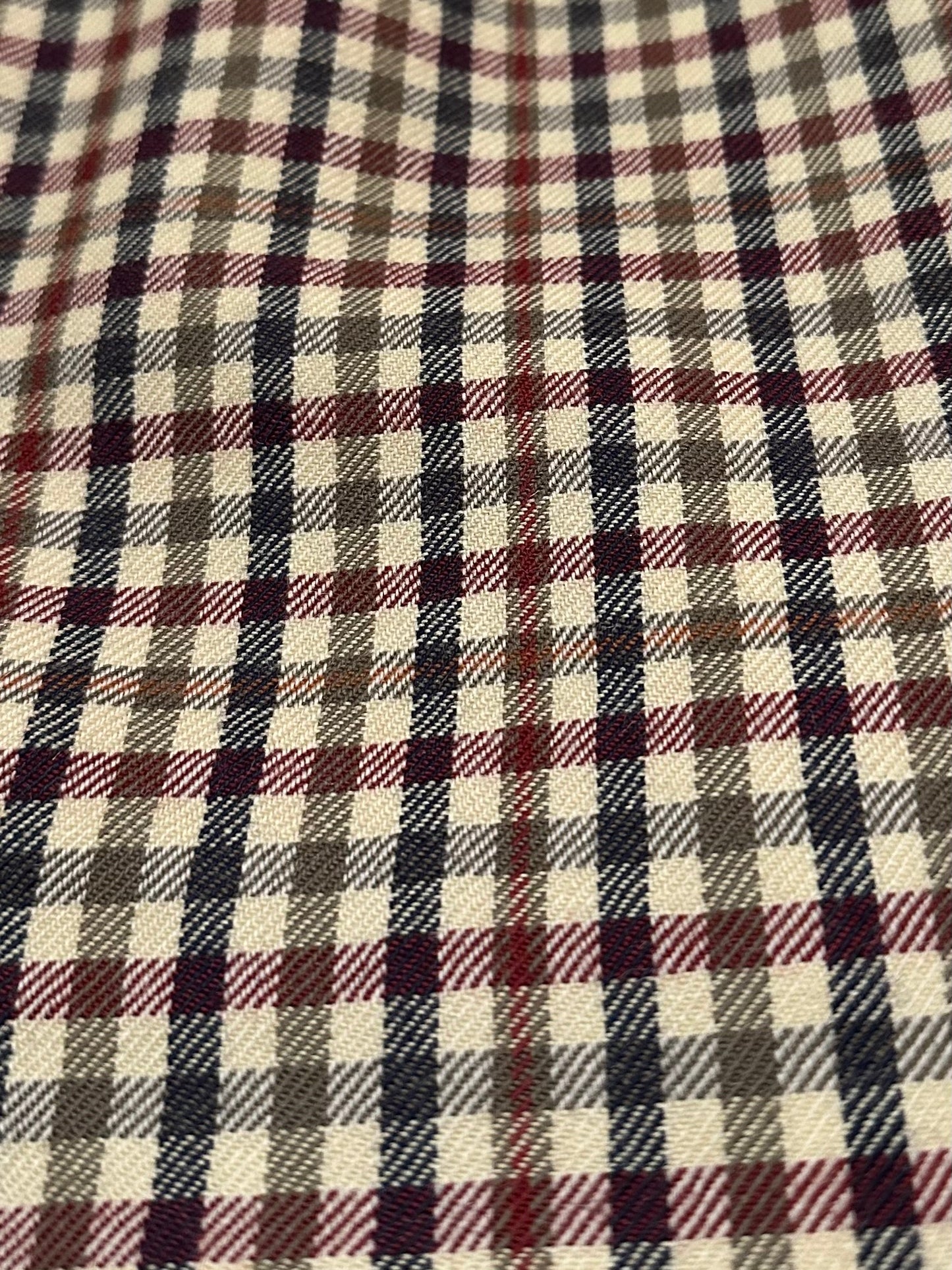 Gonna Longuette Vintage Superior a Quadri in Lana