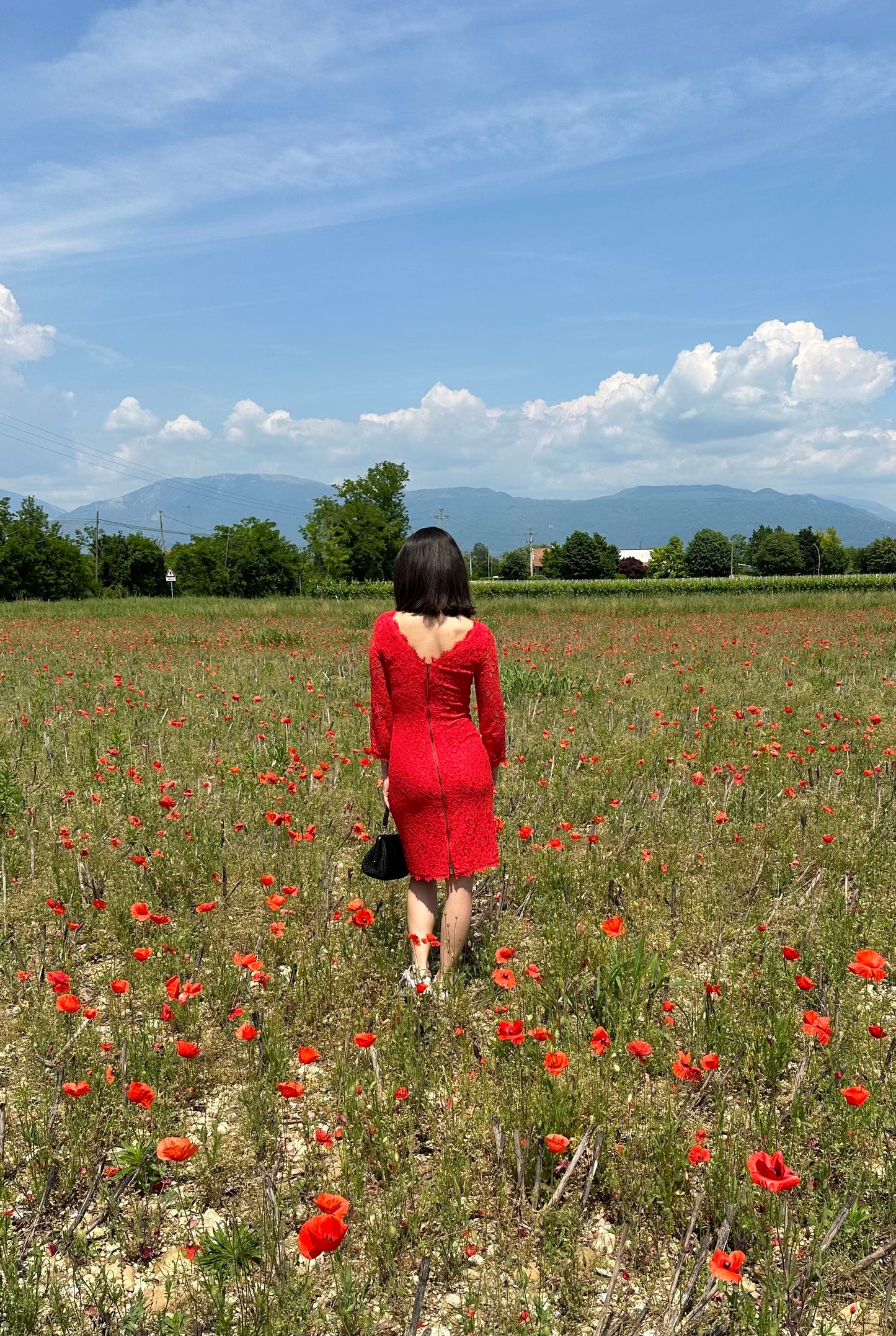 Abito Diane Von Furstenberg in Pizzo Corallo Tg.44